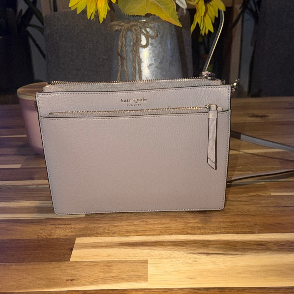 Kate Spade Light Gray Crossbody Bag
